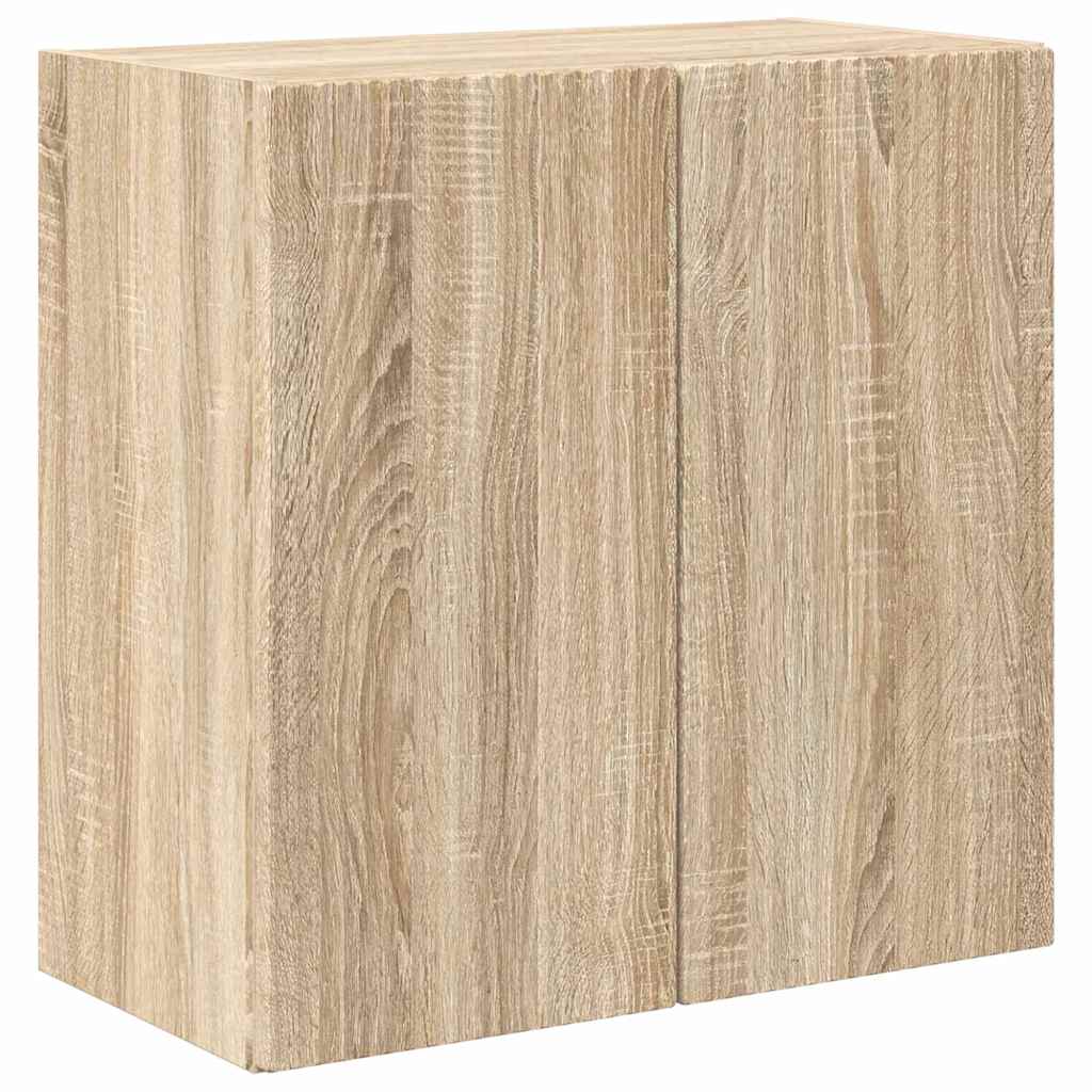 TV-wandkast Sonoma Eiken 59,5 x 31 x 60 cm Bewerkt hout is nu te koop bij PeponiXL, paradijselijk wonen!