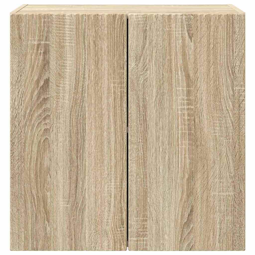 TV-wandkast Sonoma Eiken 59,5 x 31 x 60 cm Bewerkt hout is nu te koop bij PeponiXL, paradijselijk wonen!
