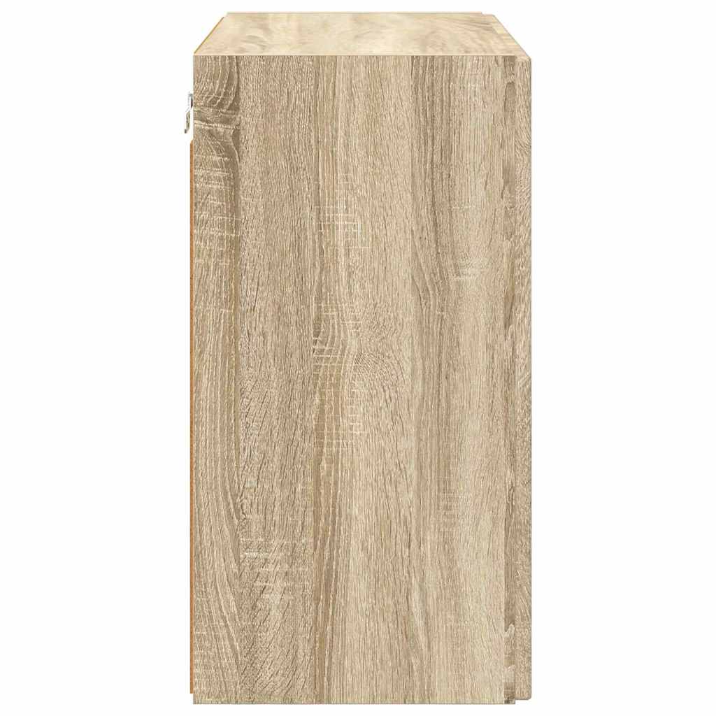 TV-wandkast Sonoma Eiken 59,5 x 31 x 60 cm Bewerkt hout is nu te koop bij PeponiXL, paradijselijk wonen!