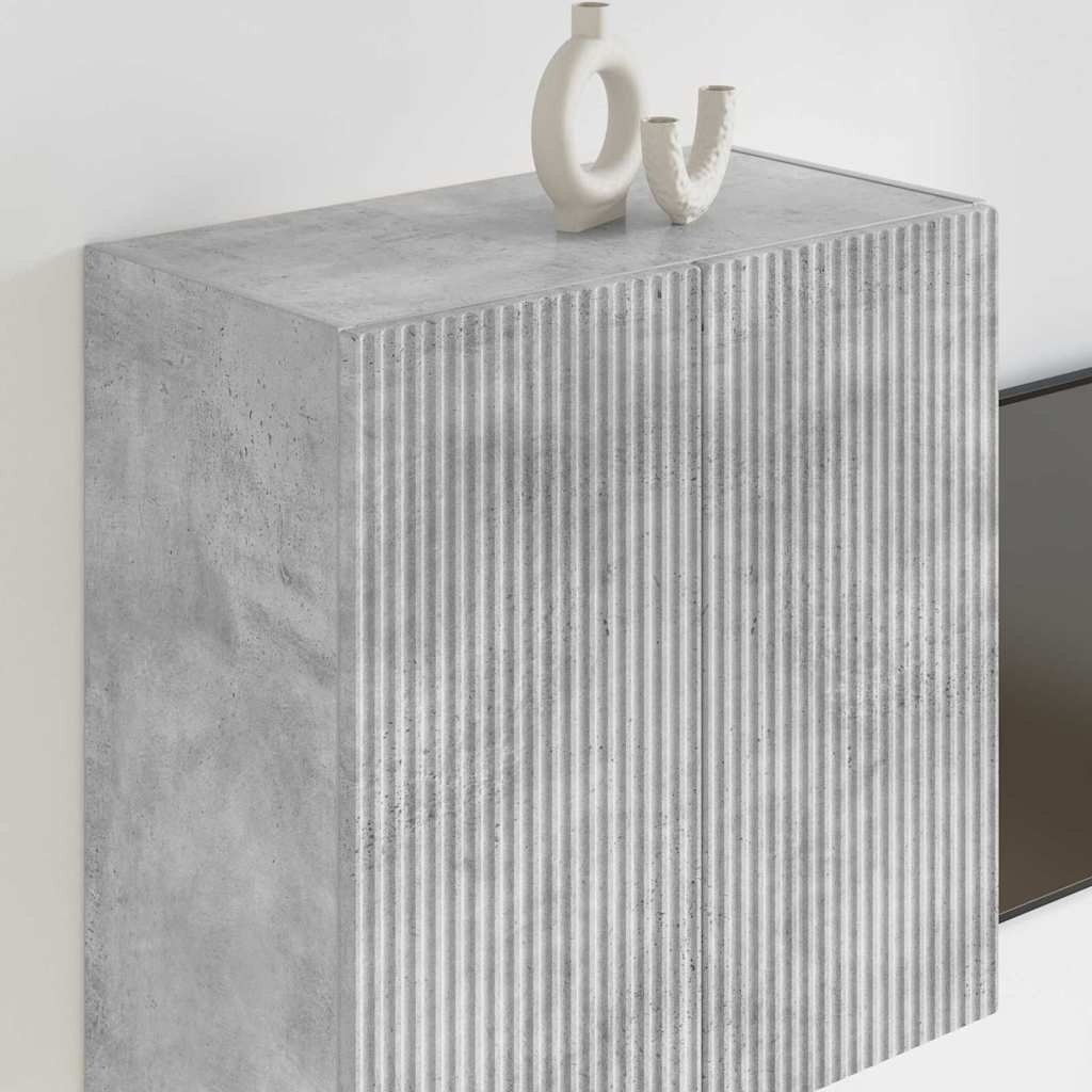 TV-wandkast Beton Grijs 59,5 x 31 x 60 cm Bewerkt hout is nu te koop bij PeponiXL, paradijselijk wonen!