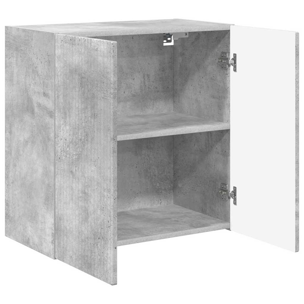 TV-wandkast Beton Grijs 59,5 x 31 x 60 cm Bewerkt hout is nu te koop bij PeponiXL, paradijselijk wonen!