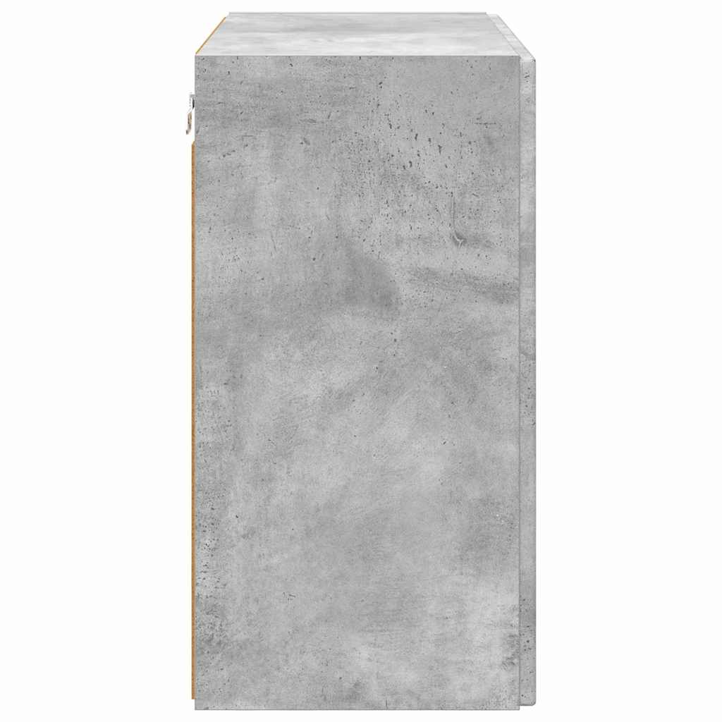 TV-wandkast Beton Grijs 59,5 x 31 x 60 cm Bewerkt hout is nu te koop bij PeponiXL, paradijselijk wonen!