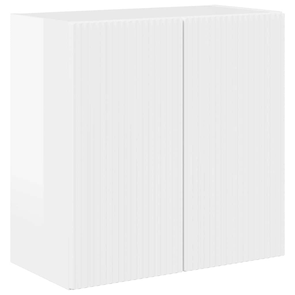 TV-wandkast Hoogglans wit 59,5 x 31 x 60 cm Bewerkt hout is nu te koop bij PeponiXL, paradijselijk wonen!