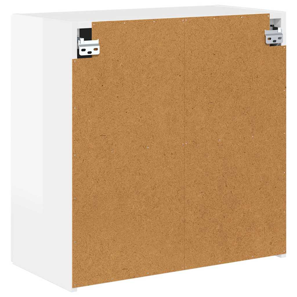 TV-wandkast Hoogglans wit 59,5 x 31 x 60 cm Bewerkt hout is nu te koop bij PeponiXL, paradijselijk wonen!