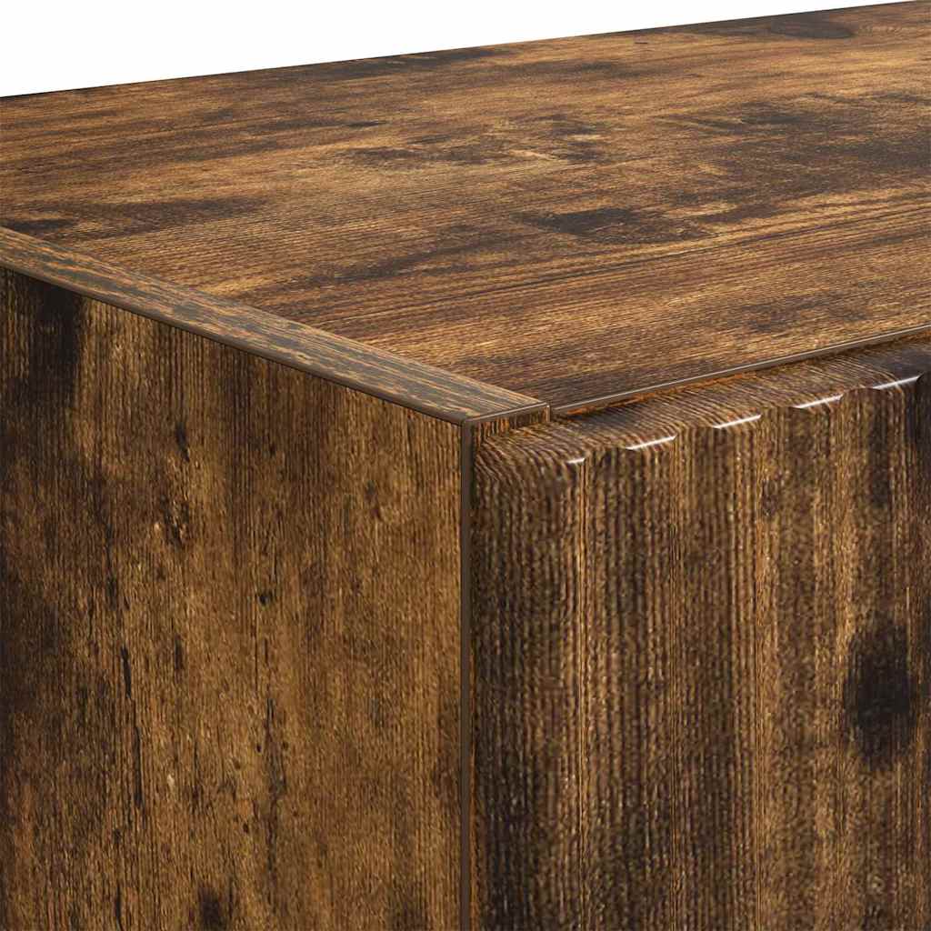 TV-wandkast Gerookt eiken 59,5 x 31 x 60 cm Bewerkt hout is nu te koop bij PeponiXL, paradijselijk wonen!