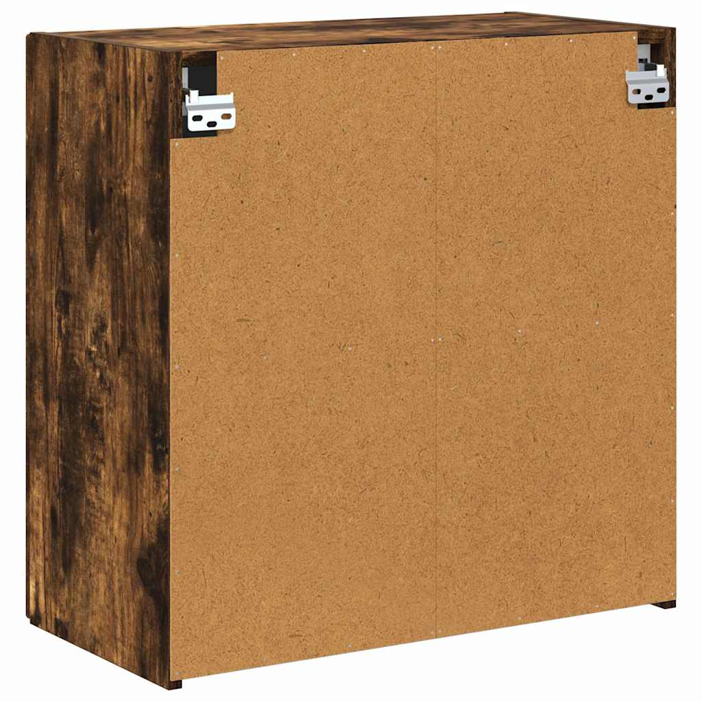 TV-wandkast Gerookt eiken 59,5 x 31 x 60 cm Bewerkt hout is nu te koop bij PeponiXL, paradijselijk wonen!