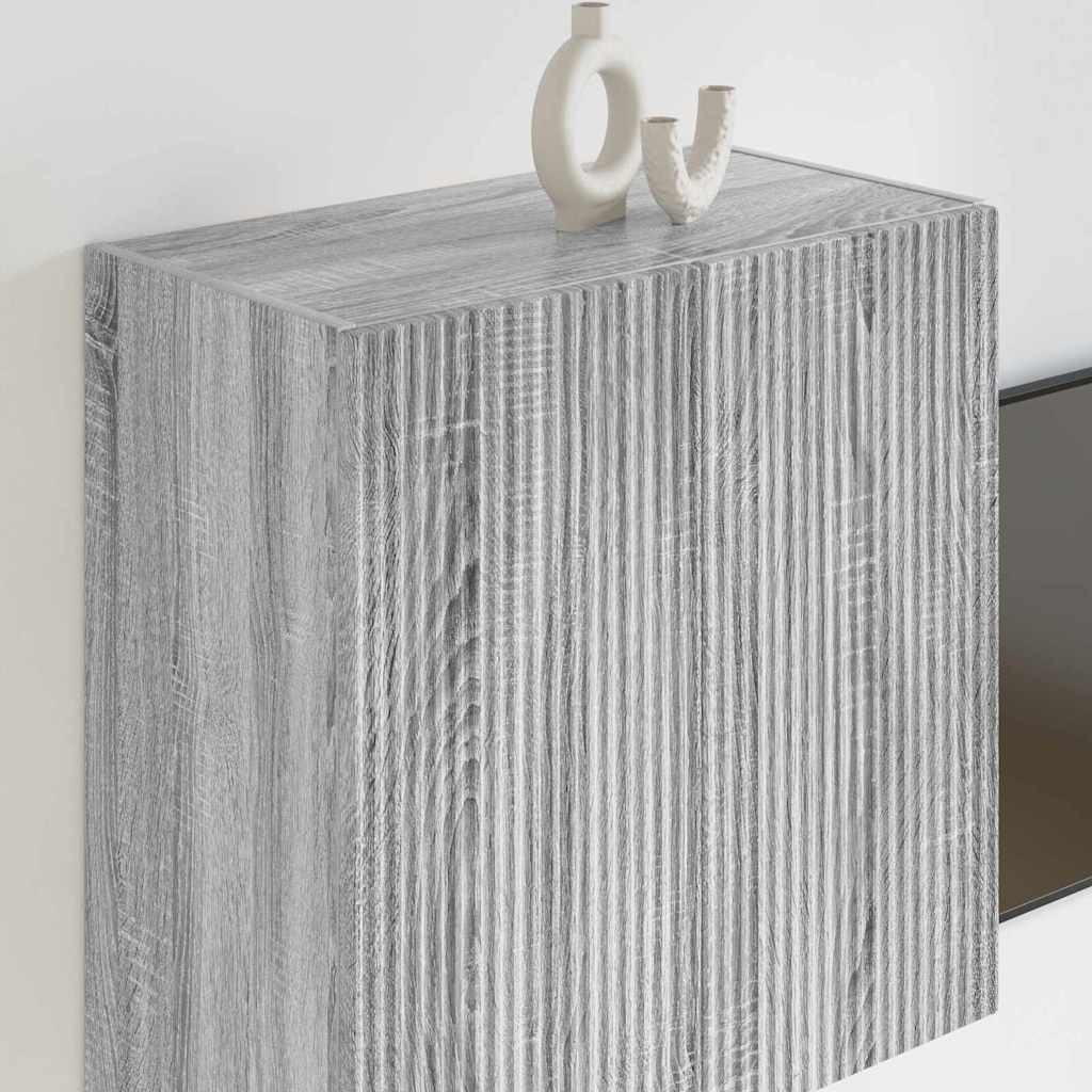 TV-wandkast Grijs Sonoma 59,5 x 31 x 60 cm Bewerkt hout is nu te koop bij PeponiXL, paradijselijk wonen!