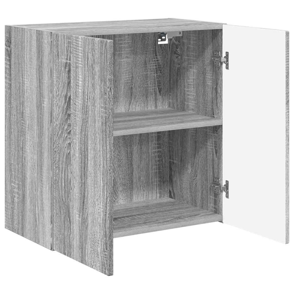 TV-wandkast Grijs Sonoma 59,5 x 31 x 60 cm Bewerkt hout is nu te koop bij PeponiXL, paradijselijk wonen!