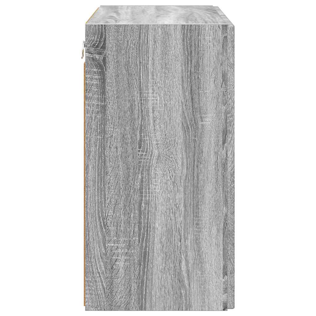 TV-wandkast Grijs Sonoma 59,5 x 31 x 60 cm Bewerkt hout is nu te koop bij PeponiXL, paradijselijk wonen!