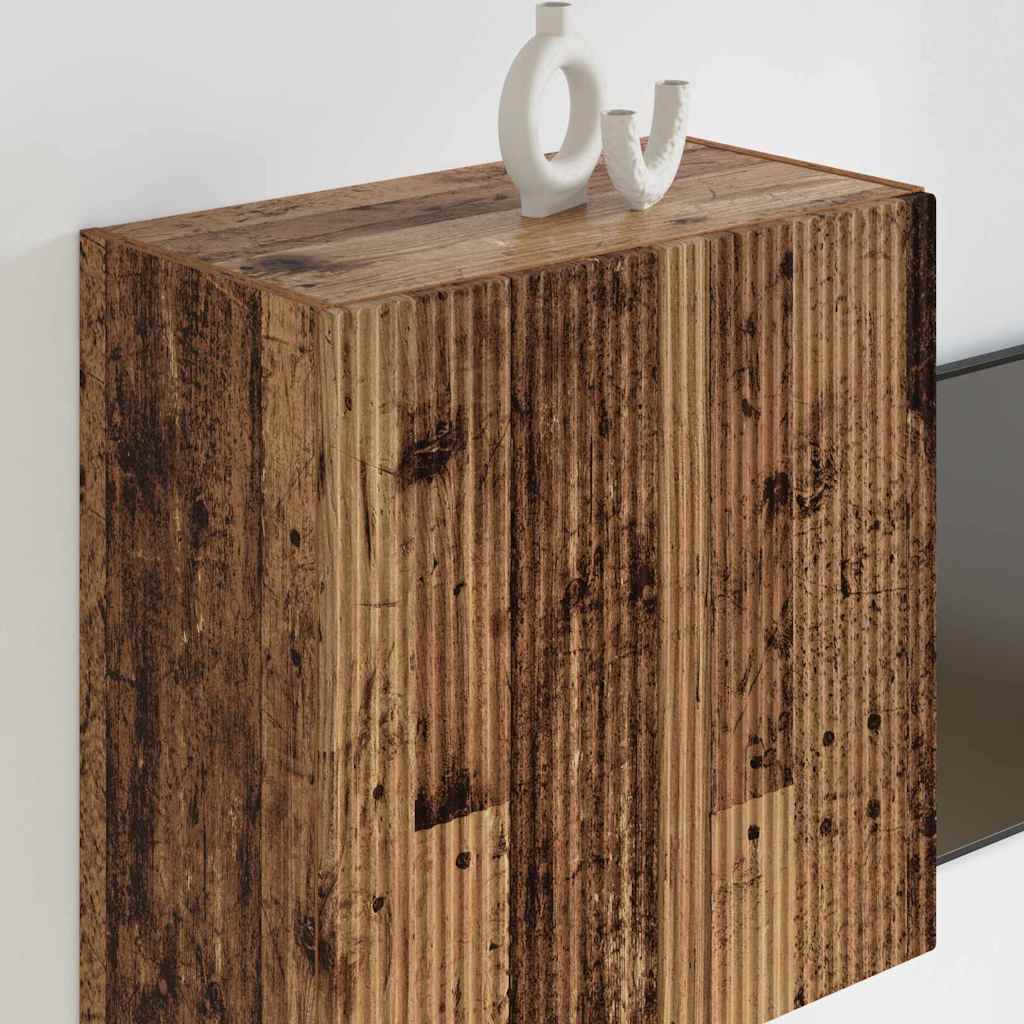 TV-wandkast Oud Hout 59,5 x 31 x 60 cm Bewerkt hout is nu te koop bij PeponiXL, paradijselijk wonen!