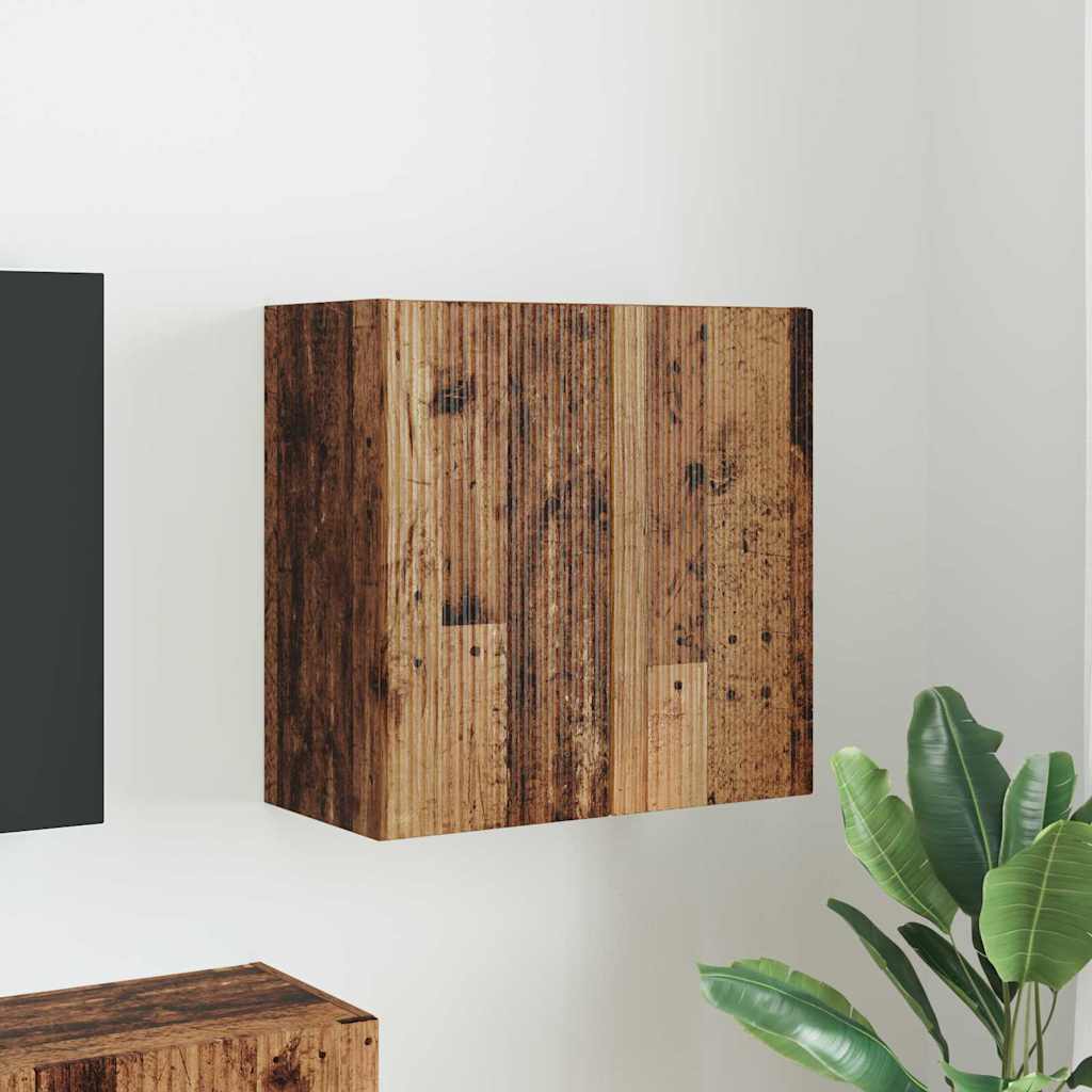 TV-wandkast Oud Hout 59,5 x 31 x 60 cm Bewerkt hout is nu te koop bij PeponiXL, paradijselijk wonen!