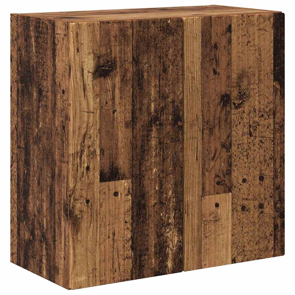 TV-wandkast Oud Hout 59,5 x 31 x 60 cm Bewerkt hout is nu te koop bij PeponiXL, paradijselijk wonen!