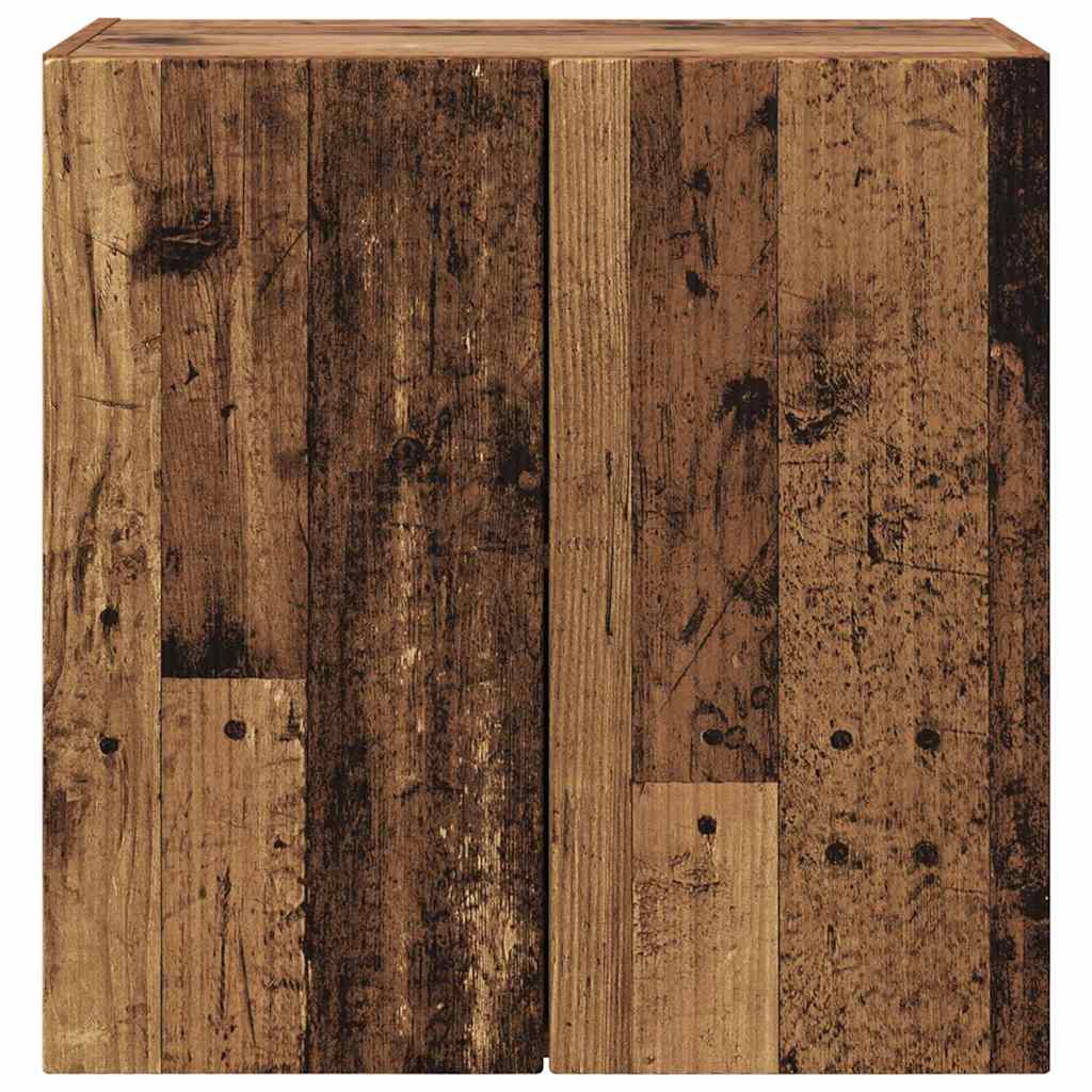 TV-wandkast Oud Hout 59,5 x 31 x 60 cm Bewerkt hout is nu te koop bij PeponiXL, paradijselijk wonen!