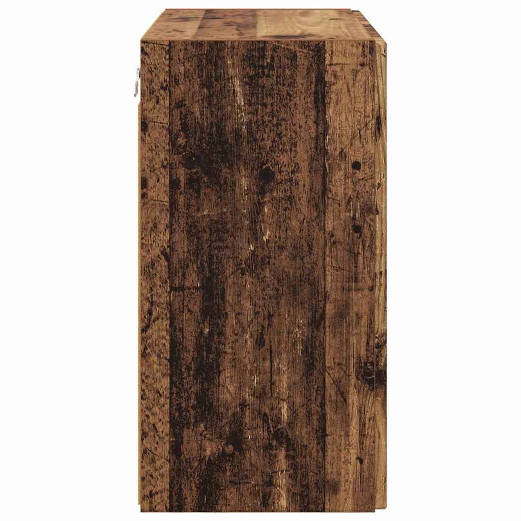 TV-wandkast Oud Hout 59,5 x 31 x 60 cm Bewerkt hout is nu te koop bij PeponiXL, paradijselijk wonen!