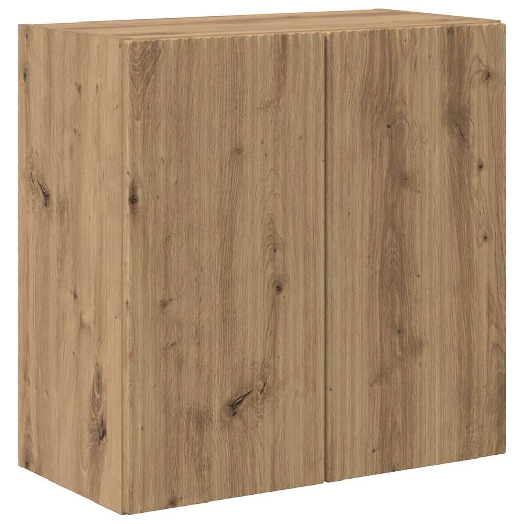 TV-wandkast Artisan Eiken 59,5 x 31 x 60 cm Bewerkt hout is nu te koop bij PeponiXL, paradijselijk wonen!