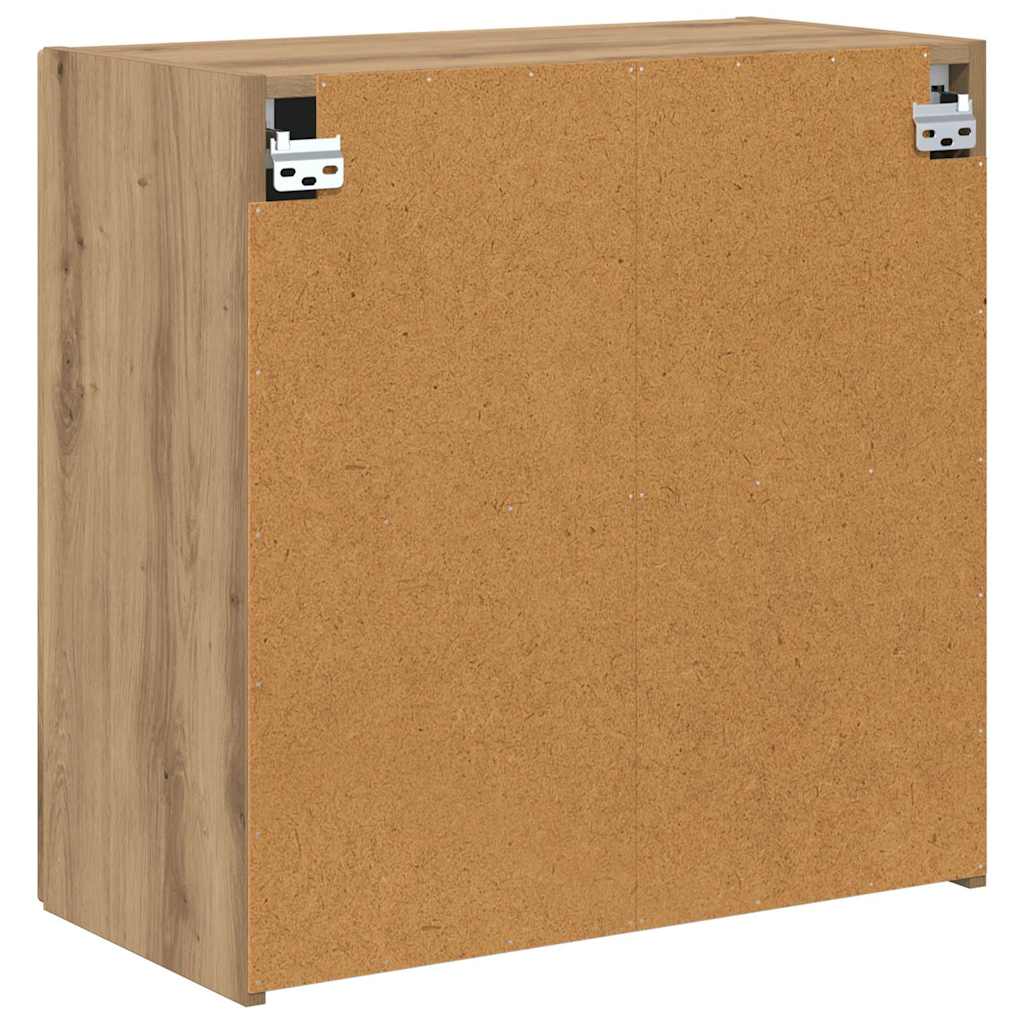 TV-wandkast Artisan Eiken 59,5 x 31 x 60 cm Bewerkt hout is nu te koop bij PeponiXL, paradijselijk wonen!