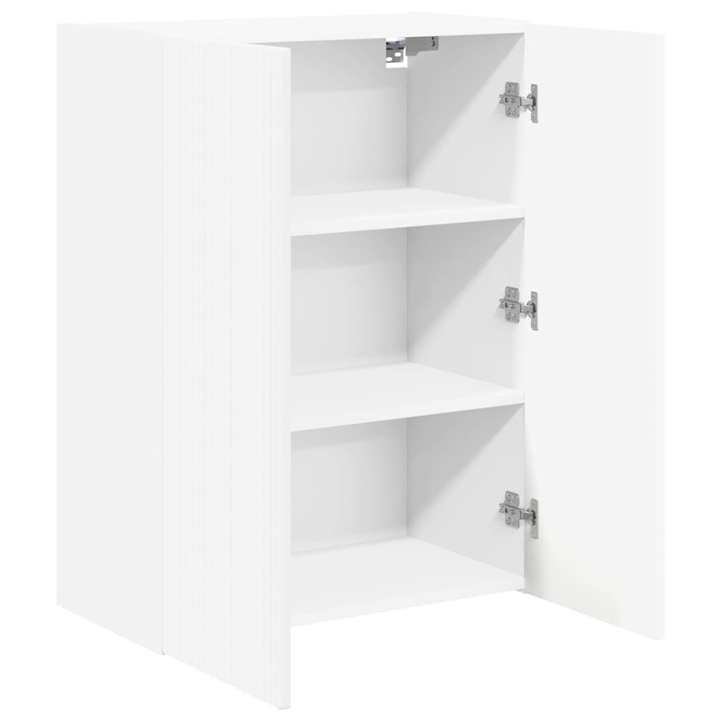 TV-wandkast Wandgemonteerd Wit 59,5 x 31 x 80 cm Bewerkt hout is nu te koop bij PeponiXL, paradijselijk wonen!