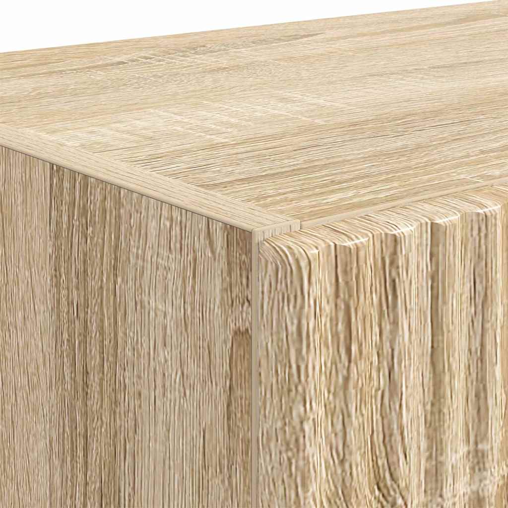 TV-wandkast Sonoma Eiken 59,5 x 31 x 80 cm Bewerkt hout is nu te koop bij PeponiXL, paradijselijk wonen!