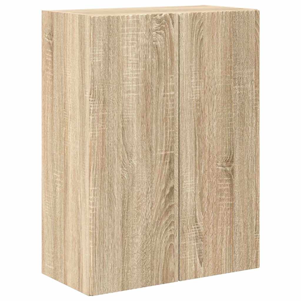 TV-wandkast Sonoma Eiken 59,5 x 31 x 80 cm Bewerkt hout is nu te koop bij PeponiXL, paradijselijk wonen!