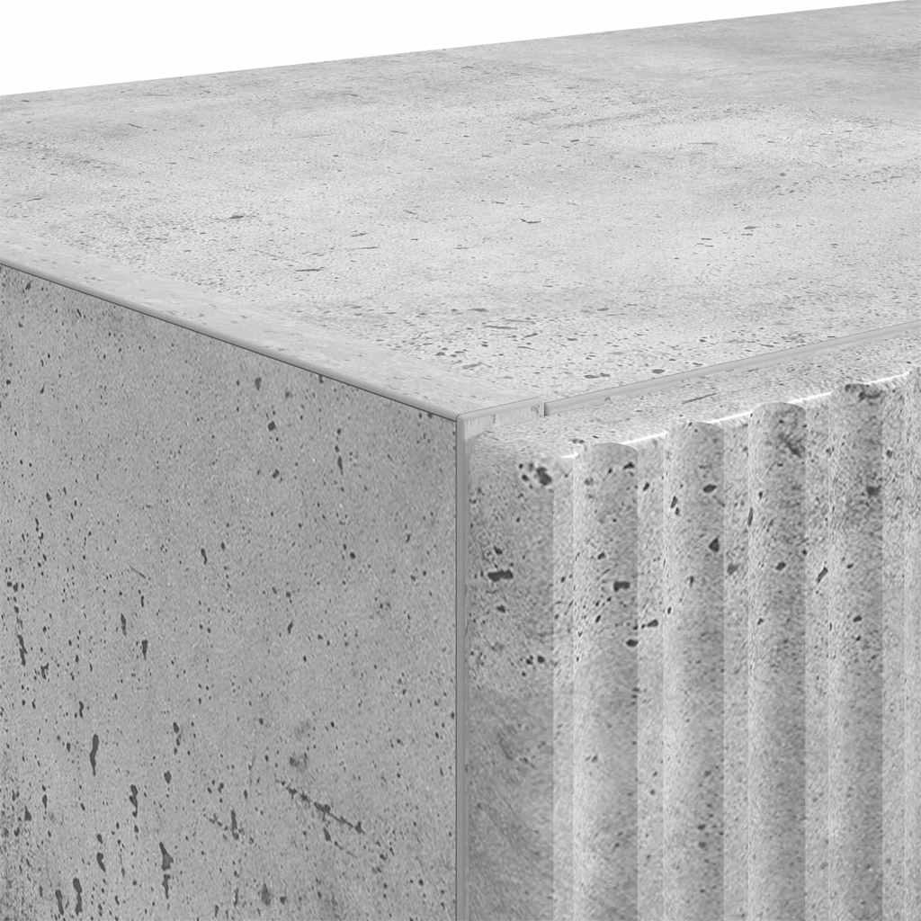 TV-wandkast Beton Grijs 59,5 x 31 x 80 cm Bewerkt hout is nu te koop bij PeponiXL, paradijselijk wonen!