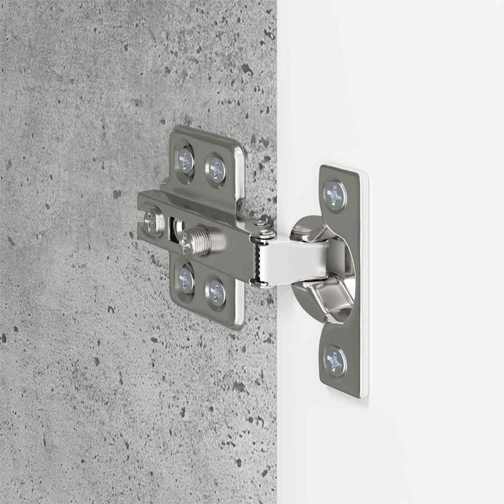 TV-wandkast Beton Grijs 59,5 x 31 x 80 cm Bewerkt hout is nu te koop bij PeponiXL, paradijselijk wonen!