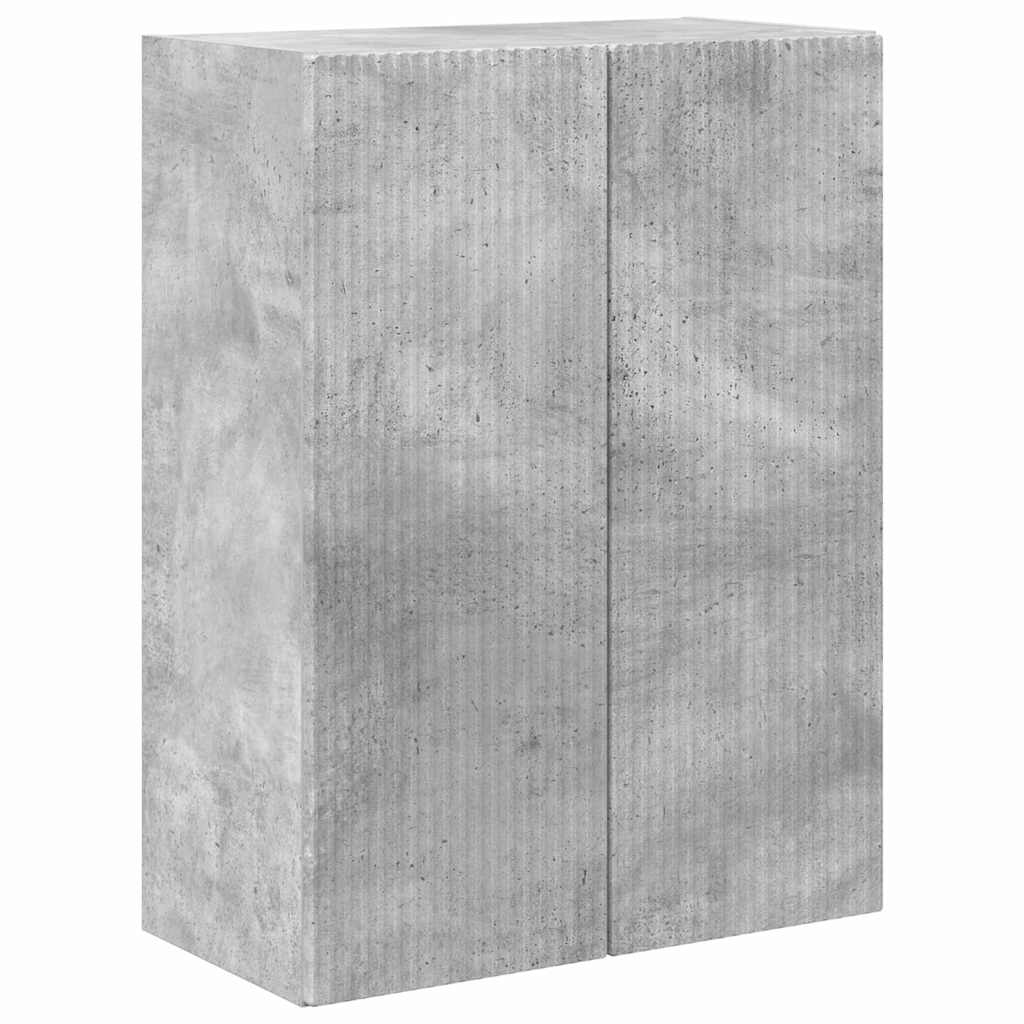 TV-wandkast Beton Grijs 59,5 x 31 x 80 cm Bewerkt hout is nu te koop bij PeponiXL, paradijselijk wonen!