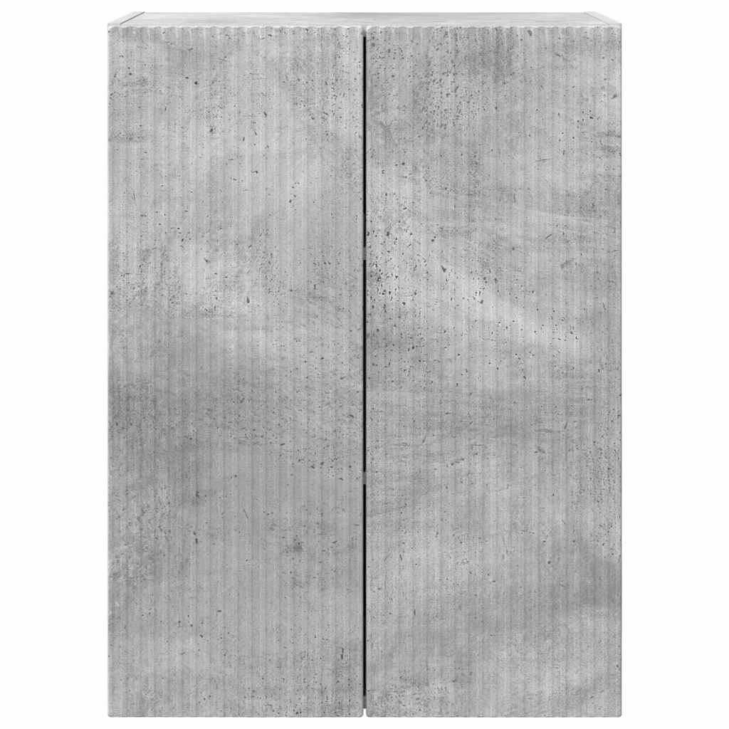 TV-wandkast Beton Grijs 59,5 x 31 x 80 cm Bewerkt hout is nu te koop bij PeponiXL, paradijselijk wonen!