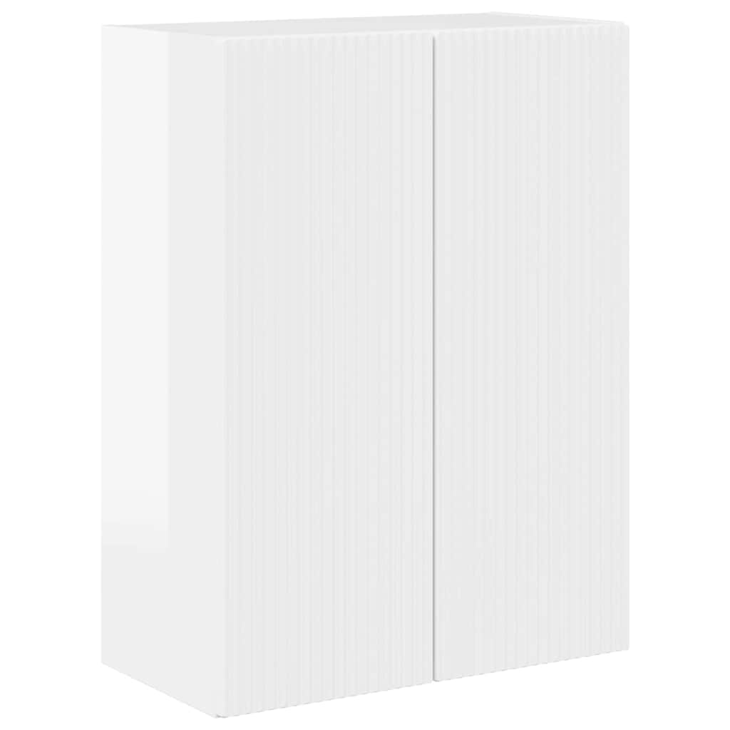 TV-wandkast Hoogglans wit 59,5 x 31 x 80 cm Bewerkt hout is nu te koop bij PeponiXL, paradijselijk wonen!
