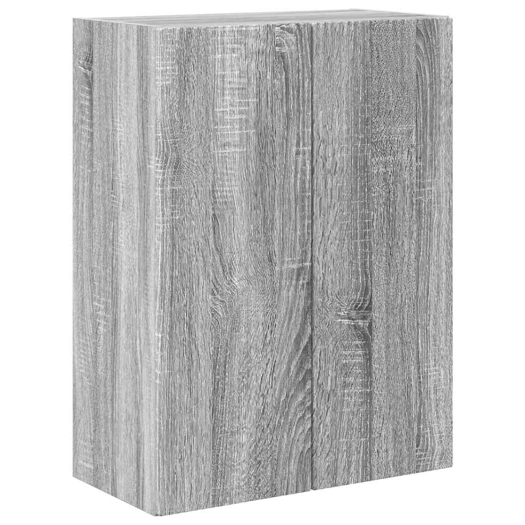 TV-wandkast Grijs Sonoma 59,5 x 31 x 80 cm Bewerkt hout is nu te koop bij PeponiXL, paradijselijk wonen!