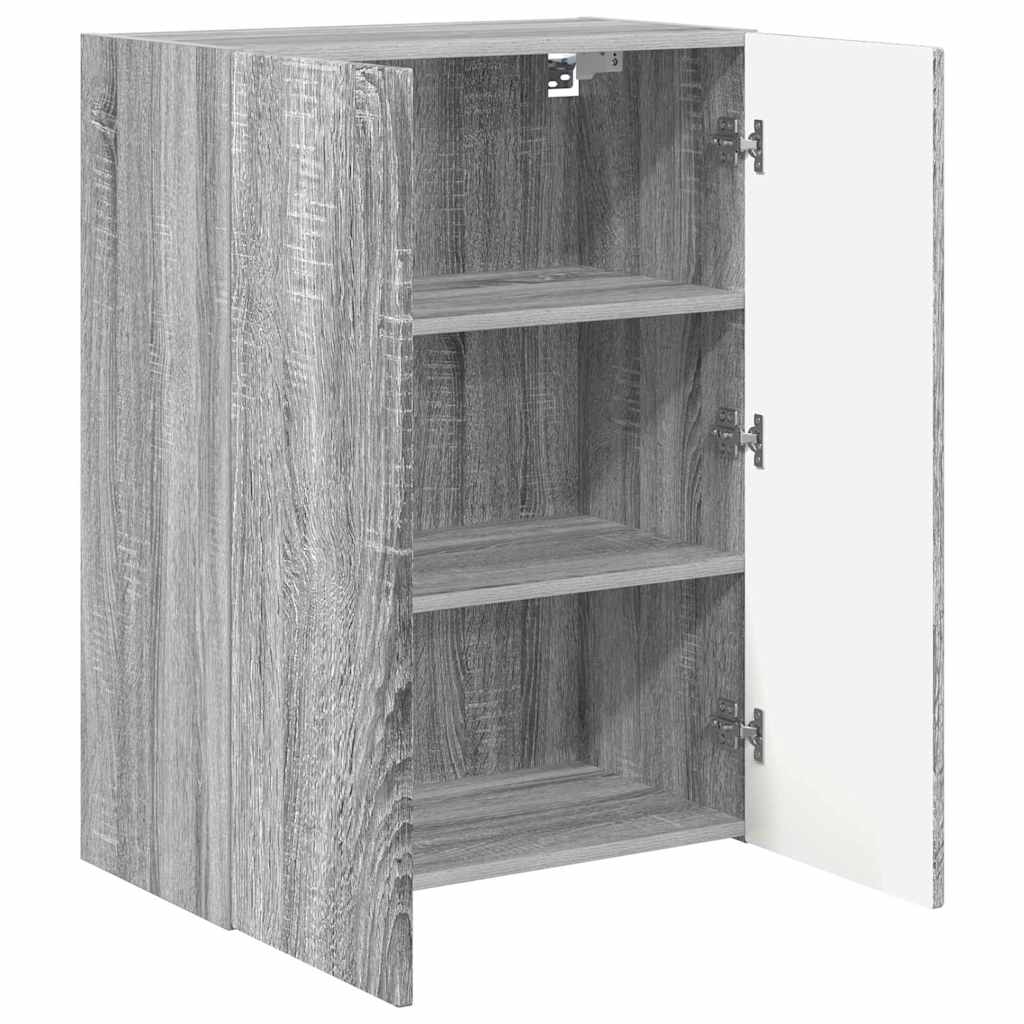 TV-wandkast Grijs Sonoma 59,5 x 31 x 80 cm Bewerkt hout is nu te koop bij PeponiXL, paradijselijk wonen!