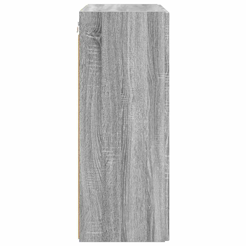 TV-wandkast Grijs Sonoma 59,5 x 31 x 80 cm Bewerkt hout is nu te koop bij PeponiXL, paradijselijk wonen!
