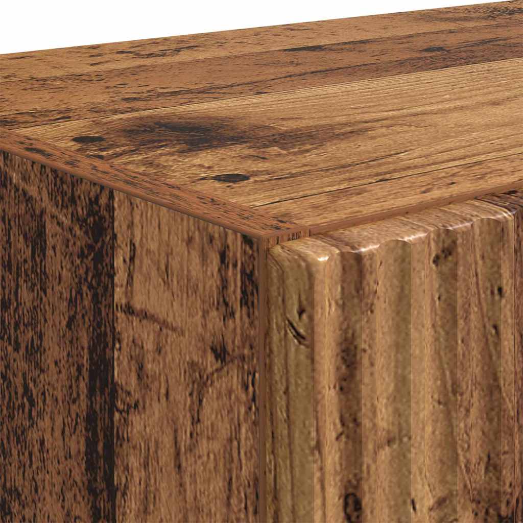 TV-wandkast Oud Hout 59,5 x 31 x 80 cm Bewerkt hout is nu te koop bij PeponiXL, paradijselijk wonen!