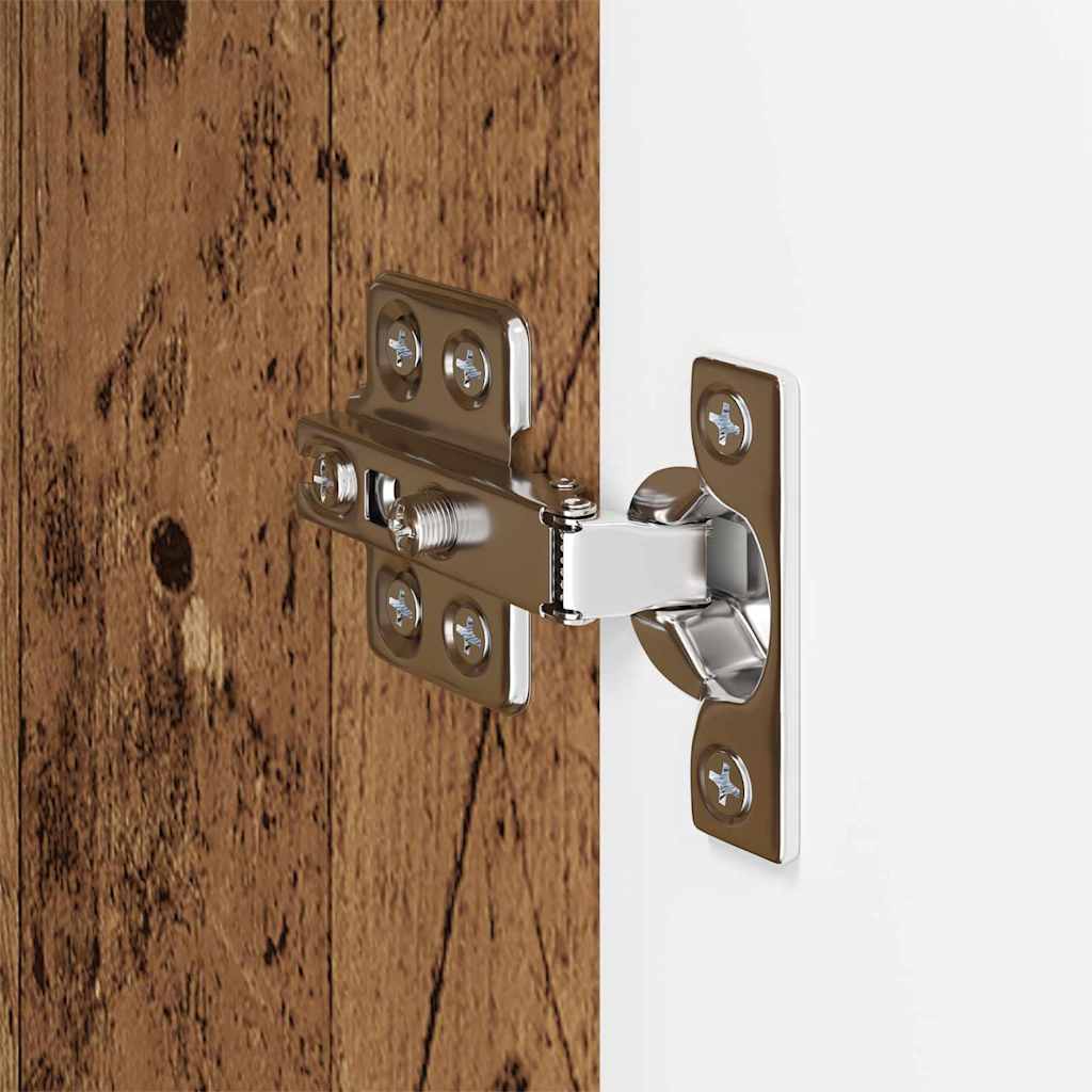 TV-wandkast Oud Hout 59,5 x 31 x 80 cm Bewerkt hout is nu te koop bij PeponiXL, paradijselijk wonen!