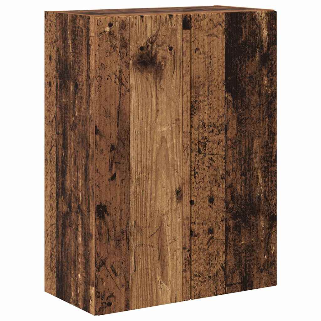 TV-wandkast Oud Hout 59,5 x 31 x 80 cm Bewerkt hout is nu te koop bij PeponiXL, paradijselijk wonen!
