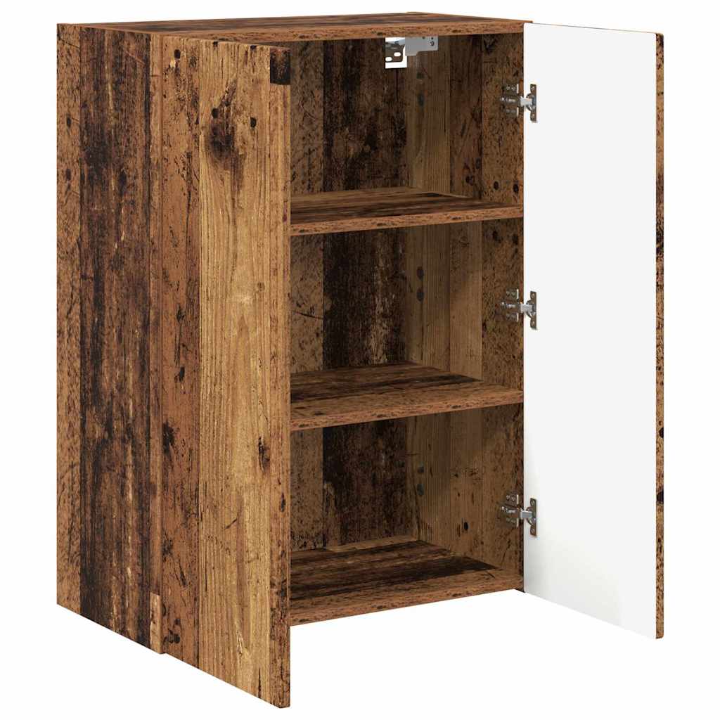 TV-wandkast Oud Hout 59,5 x 31 x 80 cm Bewerkt hout is nu te koop bij PeponiXL, paradijselijk wonen!