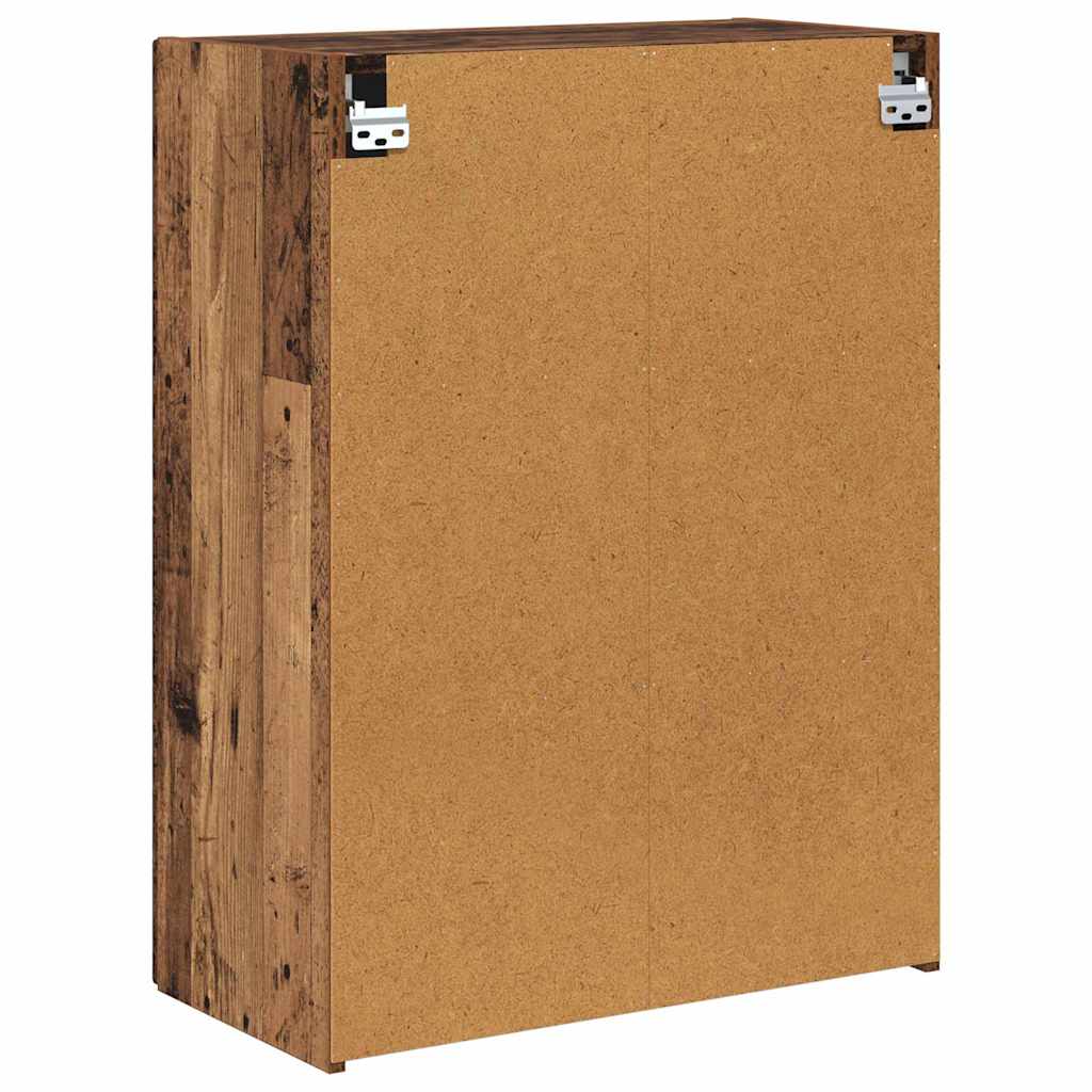 TV-wandkast Oud Hout 59,5 x 31 x 80 cm Bewerkt hout is nu te koop bij PeponiXL, paradijselijk wonen!