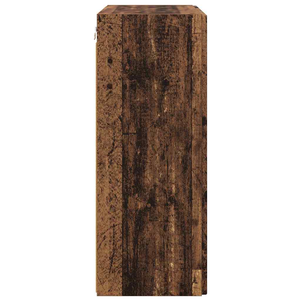 TV-wandkast Oud Hout 59,5 x 31 x 80 cm Bewerkt hout is nu te koop bij PeponiXL, paradijselijk wonen!
