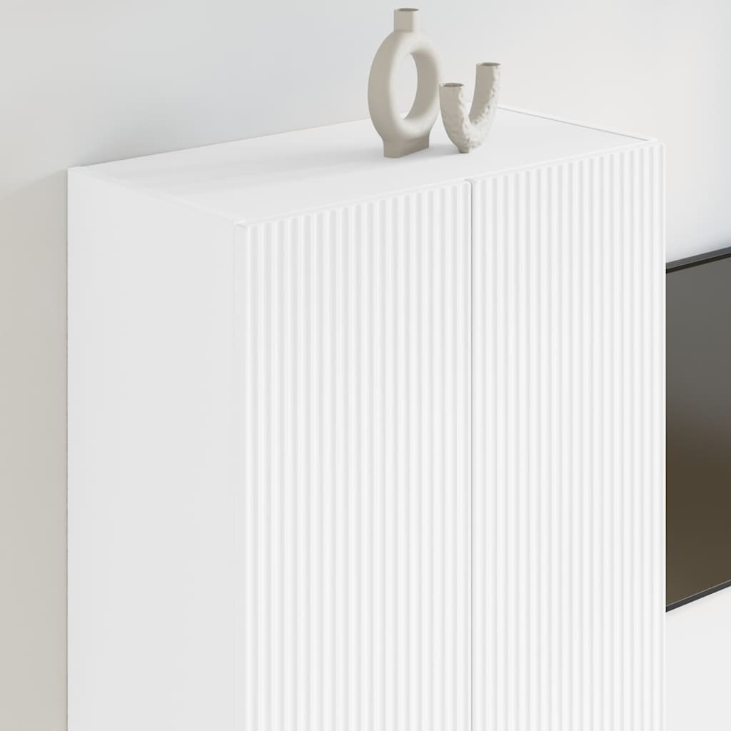 TV-wandkast Wandgemonteerd Wit 59,5 x 31 x 100 cm Bewerkt hout is nu te koop bij PeponiXL, paradijselijk wonen!