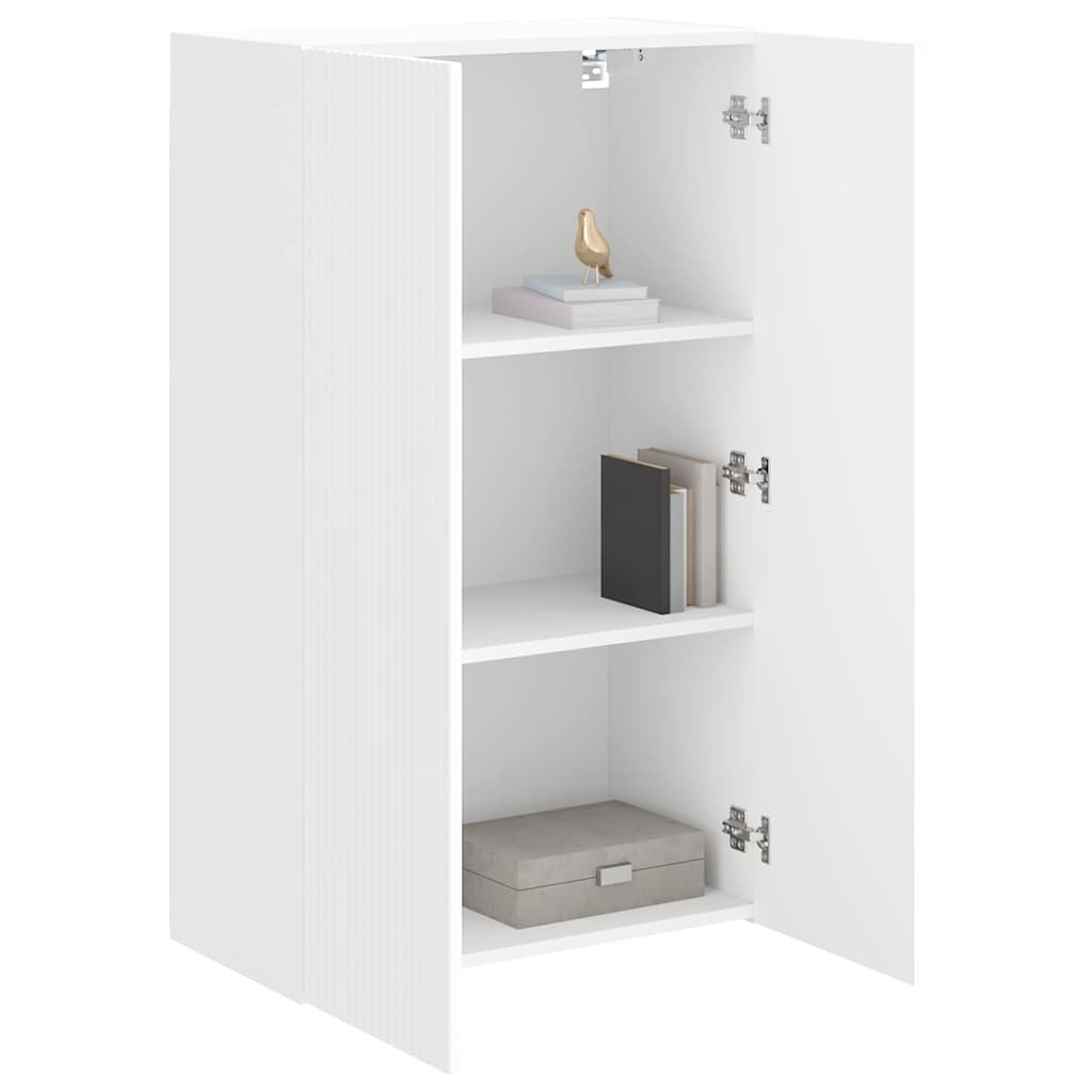 TV-wandkast Wandgemonteerd Wit 59,5 x 31 x 100 cm Bewerkt hout is nu te koop bij PeponiXL, paradijselijk wonen!