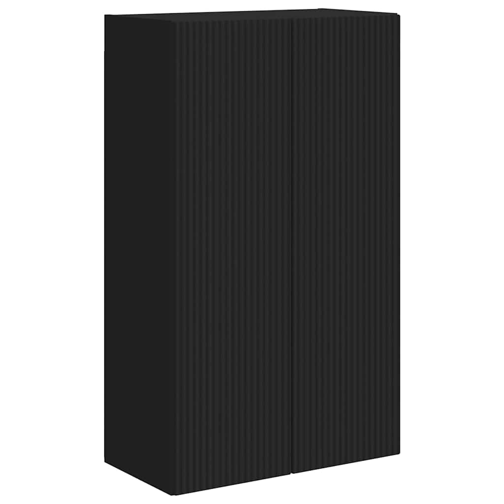 TV-wandkast Zwart 59,5 x 31 x 100 cm Bewerkt hout is nu te koop bij PeponiXL, paradijselijk wonen!