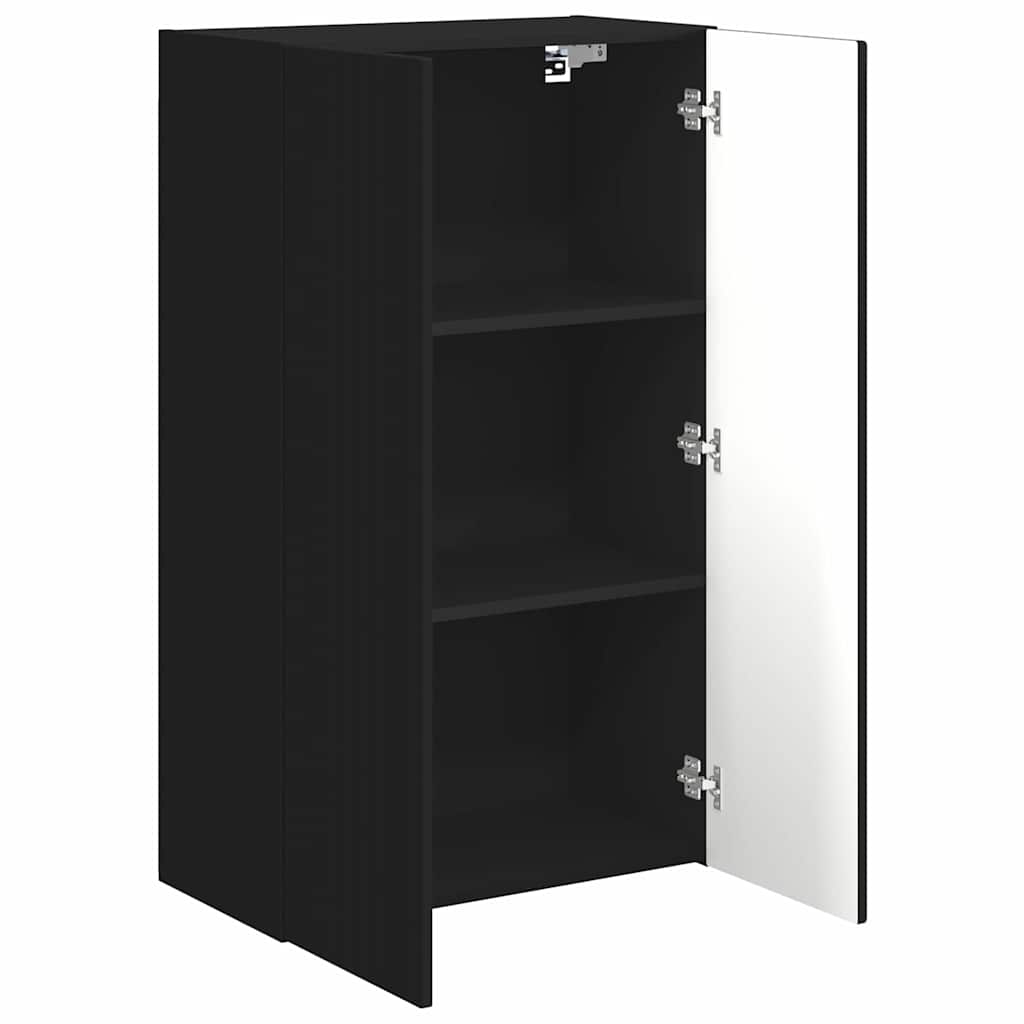 TV-wandkast Zwart 59,5 x 31 x 100 cm Bewerkt hout is nu te koop bij PeponiXL, paradijselijk wonen!