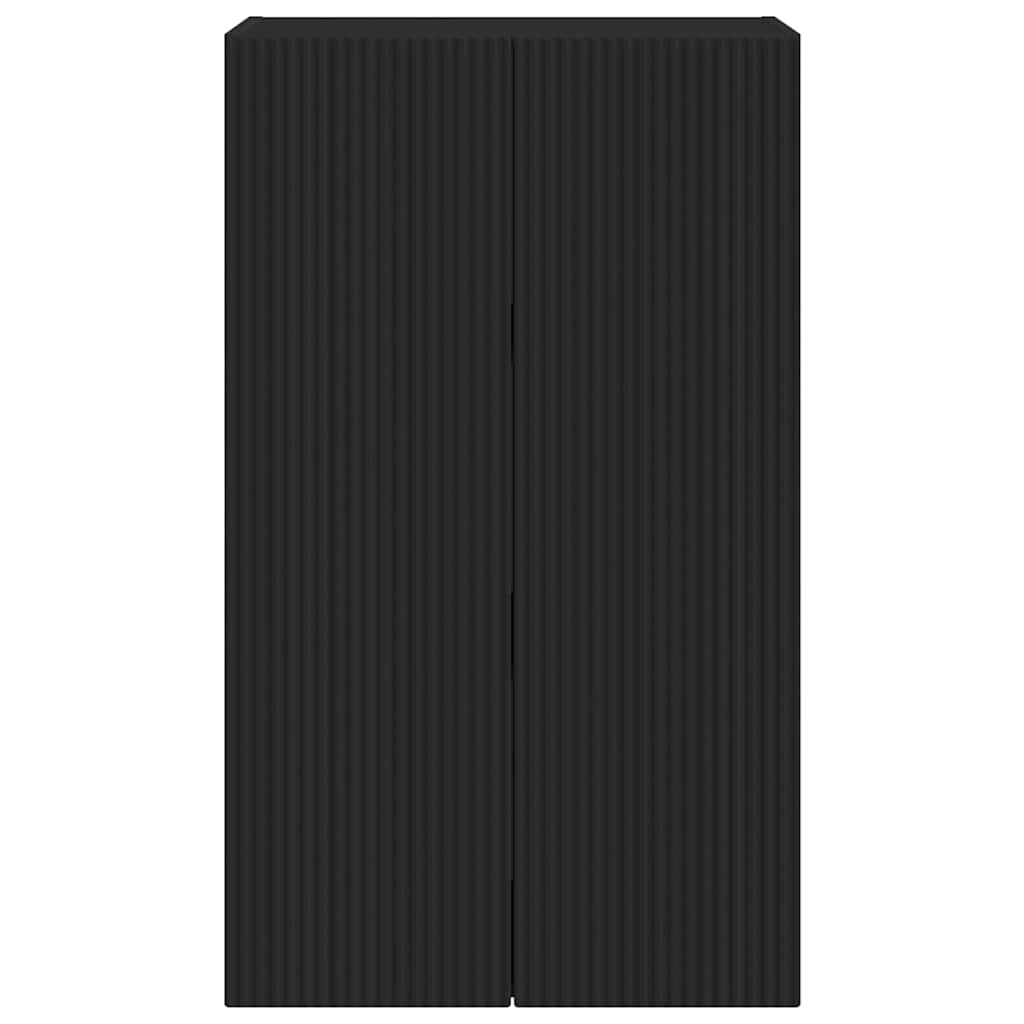 TV-wandkast Zwart 59,5 x 31 x 100 cm Bewerkt hout is nu te koop bij PeponiXL, paradijselijk wonen!