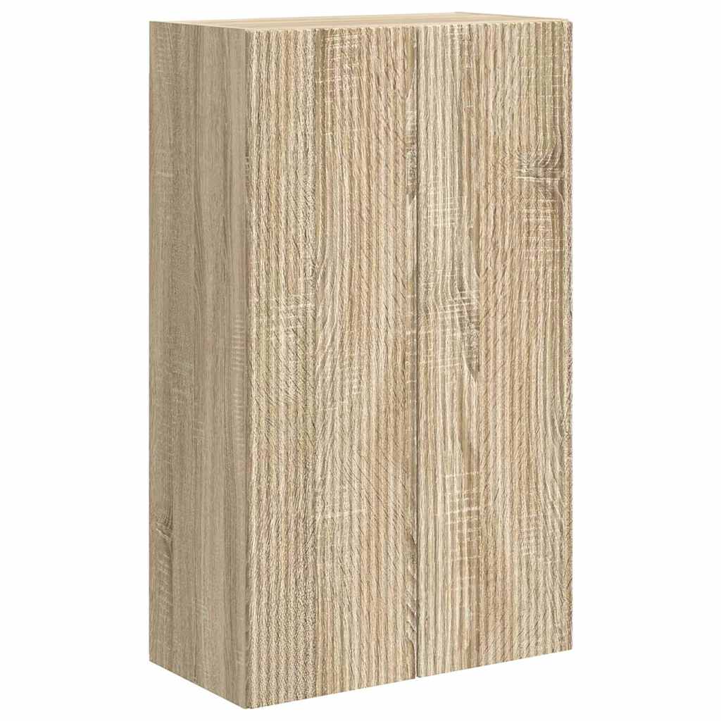 TV-wandkast Sonoma Eiken 59,5 x 31 x 100 cm Bewerkt hout is nu te koop bij PeponiXL, paradijselijk wonen!
