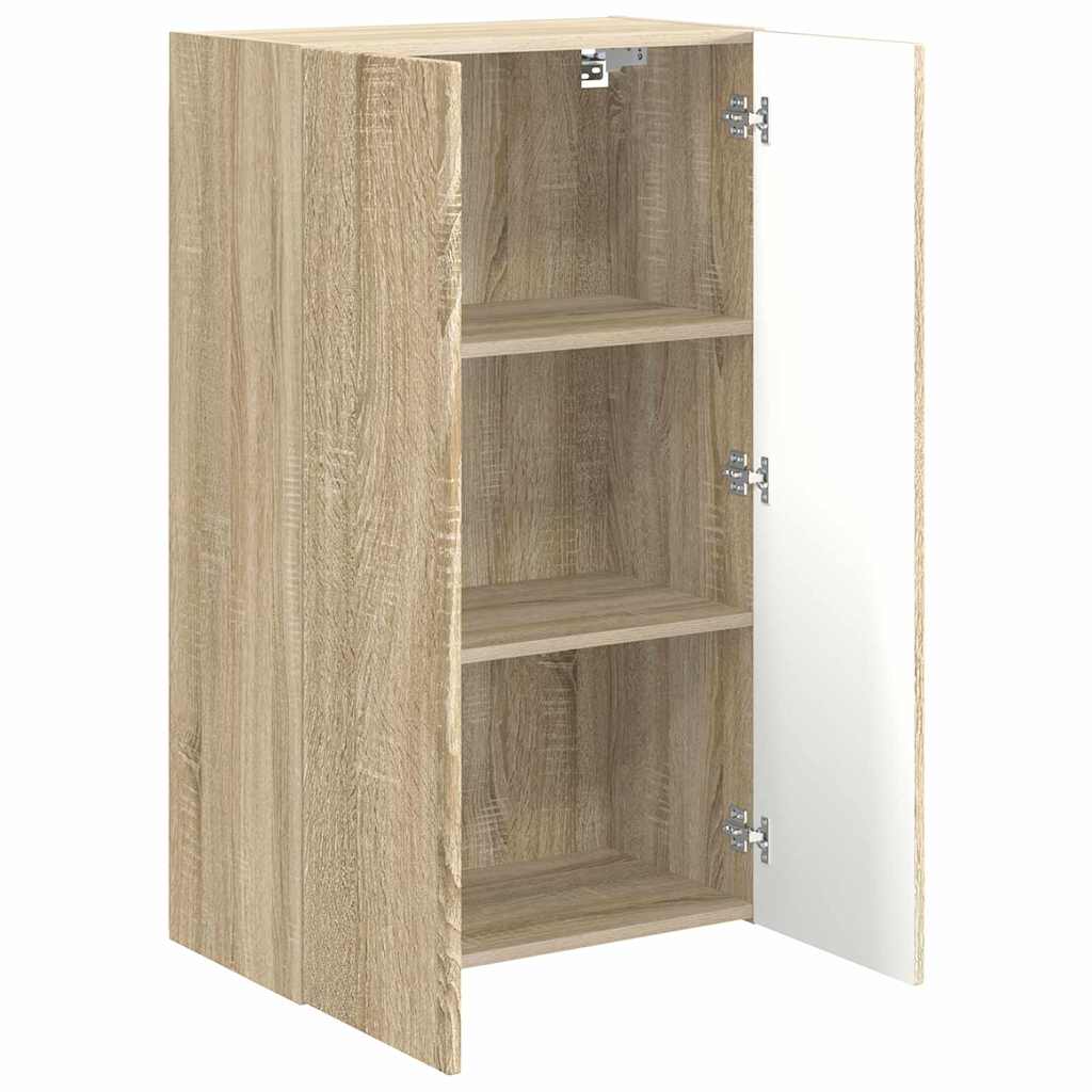 TV-wandkast Sonoma Eiken 59,5 x 31 x 100 cm Bewerkt hout is nu te koop bij PeponiXL, paradijselijk wonen!