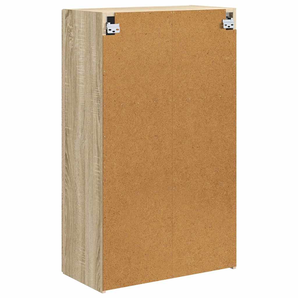 TV-wandkast Sonoma Eiken 59,5 x 31 x 100 cm Bewerkt hout is nu te koop bij PeponiXL, paradijselijk wonen!
