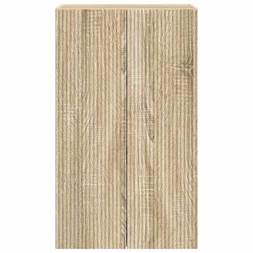 TV-wandkast Sonoma Eiken 59,5 x 31 x 100 cm Bewerkt hout is nu te koop bij PeponiXL, paradijselijk wonen!