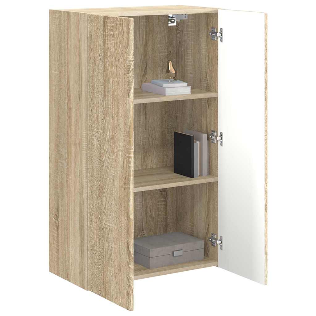 TV-wandkast Sonoma Eiken 59,5 x 31 x 100 cm Bewerkt hout is nu te koop bij PeponiXL, paradijselijk wonen!
