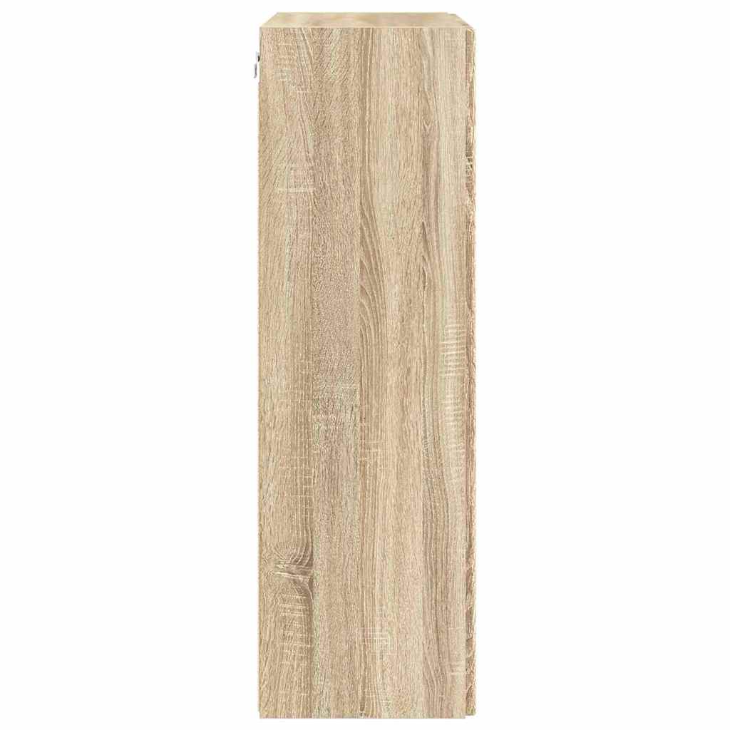 TV-wandkast Sonoma Eiken 59,5 x 31 x 100 cm Bewerkt hout is nu te koop bij PeponiXL, paradijselijk wonen!
