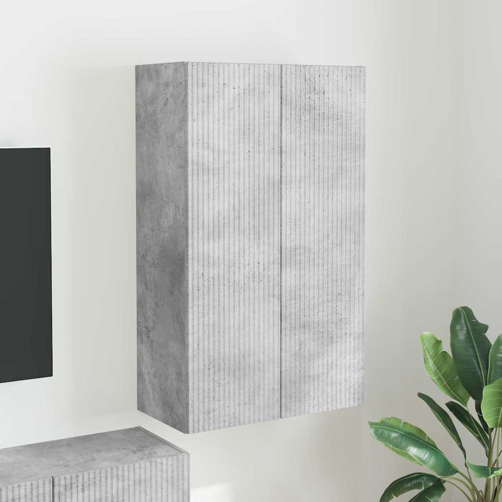TV-wandkast Beton Grijs 59,5 x 31 x 100 cm Bewerkt hout is nu te koop bij PeponiXL, paradijselijk wonen!