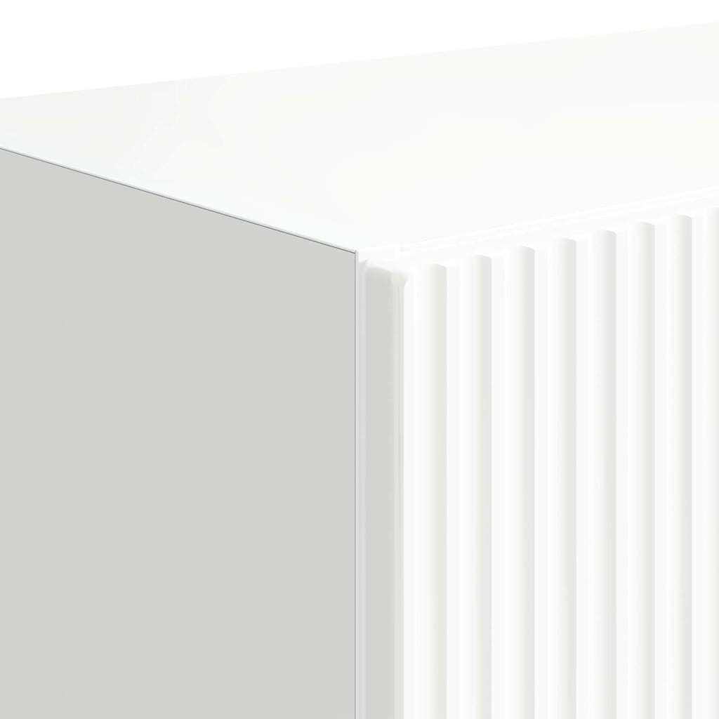 TV-wandkast Hoogglans wit 59,5 x 31 x 100 cm Bewerkt hout is nu te koop bij PeponiXL, paradijselijk wonen!